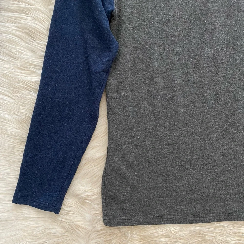 Orvis Gray Blue Long Sleeve Basic Baseball Tee Shirt - Picture 4 of 9